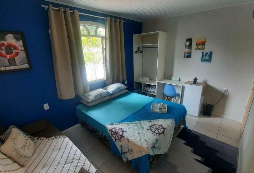 4인용 스탠다드 룸, Suíte Azul Com Smarttv, Cama Queen E Banheiro Privativo