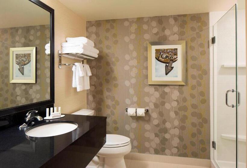 キングサイズベッドのスタンダードルーム, Fairfield Inn & Suites By Marriott Calgary Downtown