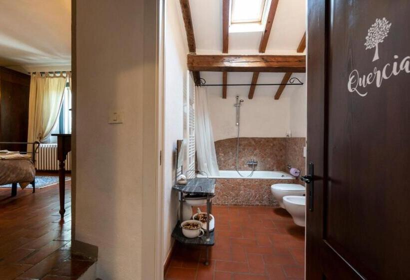اتاق استاندارد سه تخته با چشم‌انداز استخر, B&b Podere Calvanella