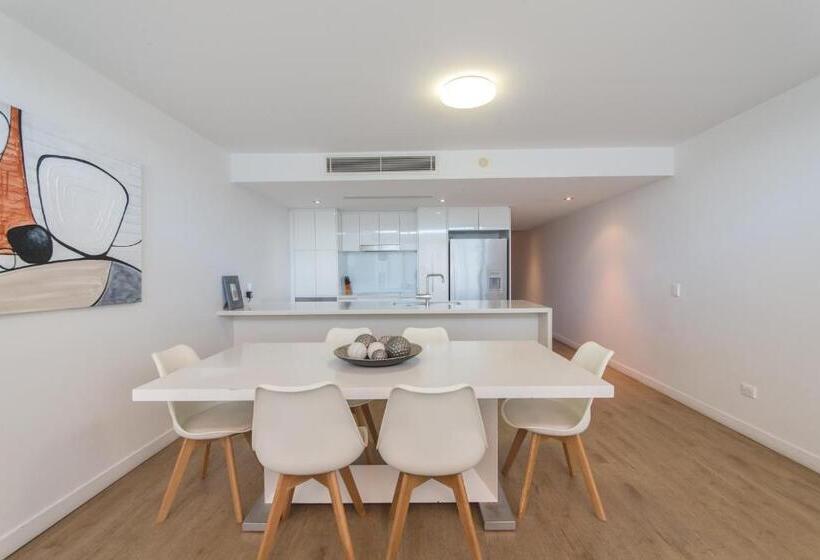침실 3개 바다 전망 아파트, Echelon Apartments Yeppoon