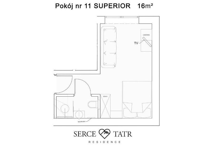Номер Стандарт Трехместный, Serce Tatr Residence Zakopane   Blisko Krupówek