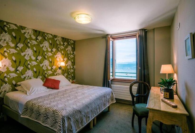 اتاق استاندارد با چشم‌انداز دریاچه, Hôtel De La Plage