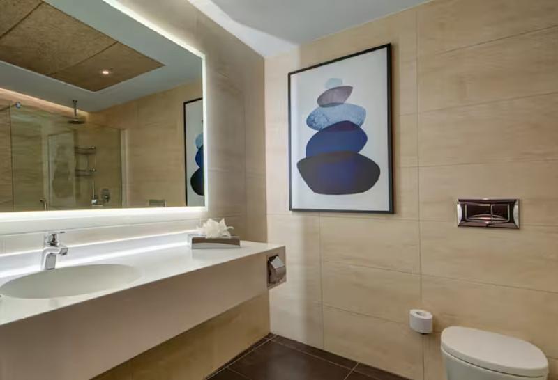 غرفة عائلية مطلّة علي البحر, Golden Bay Cottage   Sha Extra Plus