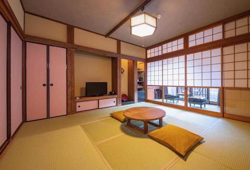 اتاق استاندارد سه تخته با بالکن, Shima Onsen Kashiwaya Ryokan