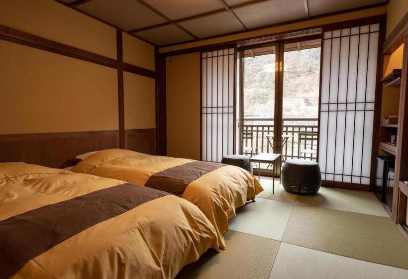اتاق استاندارد با بالکن, Shima Onsen Kashiwaya Ryokan