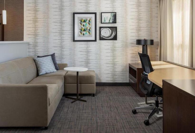 带大床的标准工作室, Residence Inn By Marriott Kansas City At The Legends