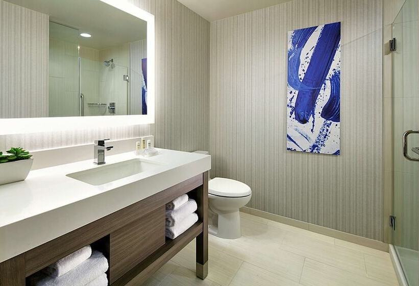 带2个双人床的标准工作室, Hilton Garden Inn San Diego Downtown/bayside