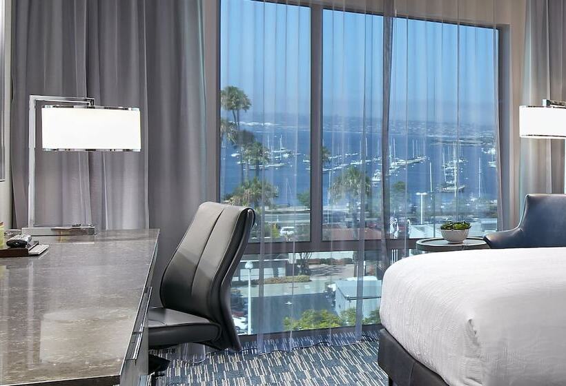 带2个双人床的标准工作室, Hilton Garden Inn San Diego Downtown/bayside