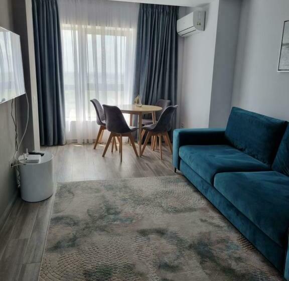带1个卧室的带海景的公寓, Olimp Sea View Apartments Etajul 11