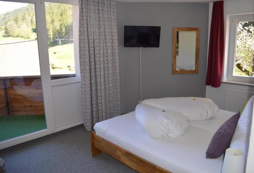 标准间带阳台, Bergsteiger Hotel Grüner Hut