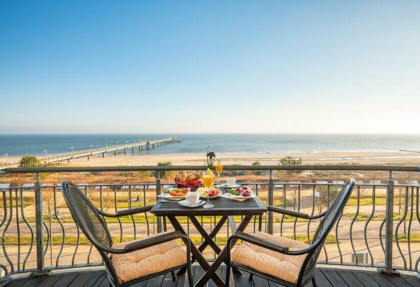 스탠다드 발코니 룸 바다 전망, Strandhotel Möwe