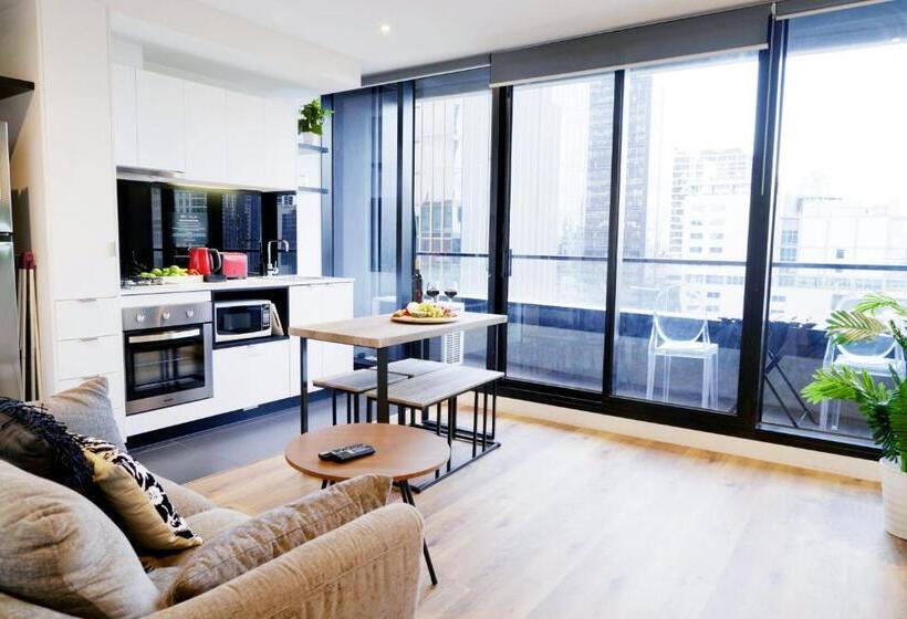 آپارتمان سوپریور 1 خوابه, Aura On Flinders Serviced Apartments