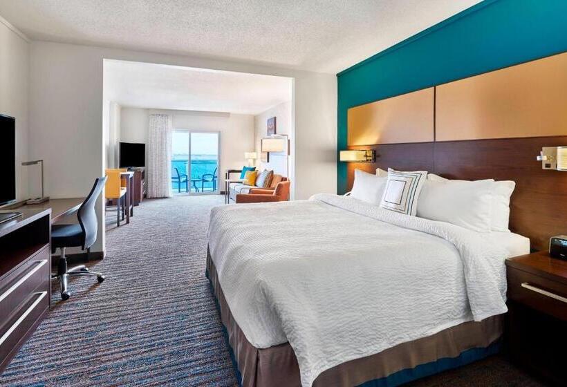 带大床的套房, Residence Inn By Marriott Ocean City
