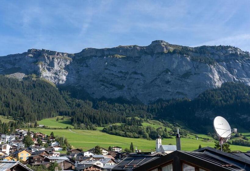 اتاق استاندارد چهار تخته, Hillsite Smart Hotel Flims