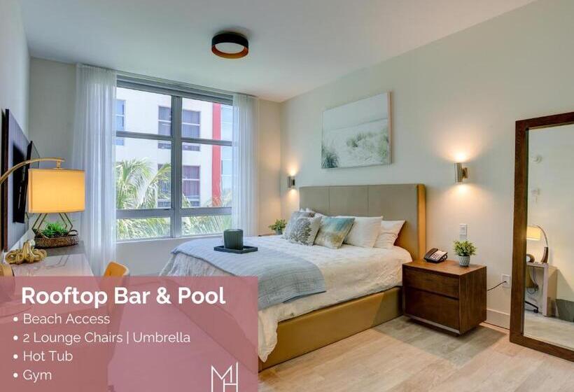 디럭스 스튜디오, New! Beach Access With Rooftop Pool