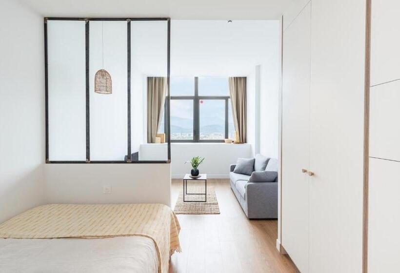 آپارتمان 1 خوابه با چشم‌انداز, The Babel Community Hôtel   Grenoble Bastille