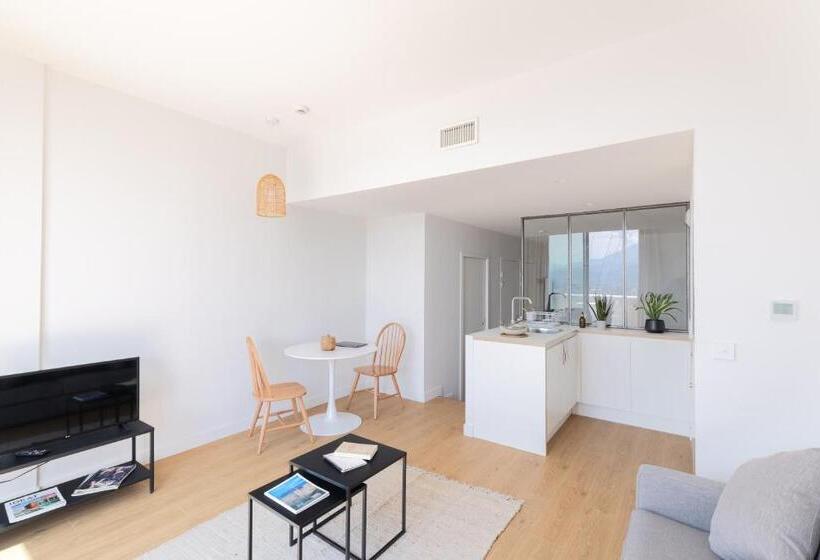 آپارتمان 1 خوابه با تراس, The Babel Community Hôtel   Grenoble Bastille