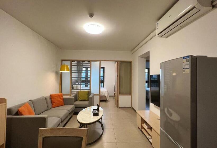 带2个卧室的公寓, Wesu Weisu Service Apartment   Shenzhen University Nanshan Science And Technolog Park