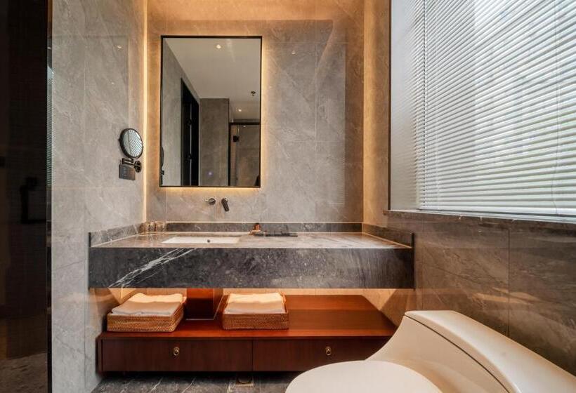 디럭스 룸 킹사이즈 침대, Jingmao Alley Hotel   Beijing Wangfujing Dongsi Subway Station Branch
