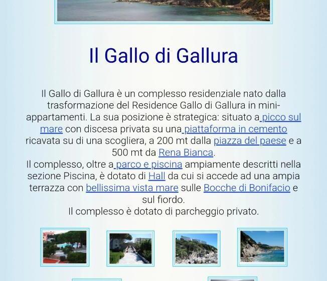 آپارتمان 1 خوابه با چشم‌انداز استخر, Casa Azzurra Residence Gallo Dì Gallura