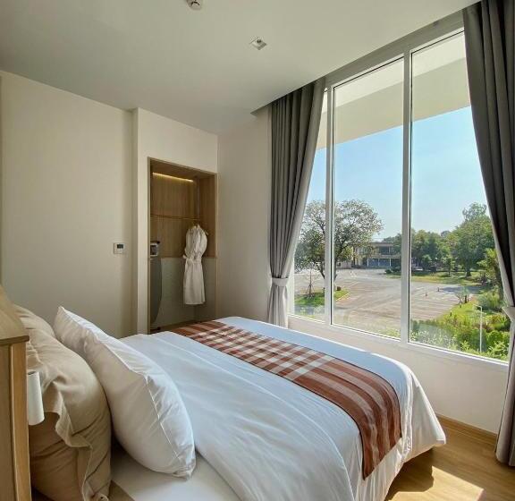 침실 2개 디럭스 아파트, Punn Hotel Korat