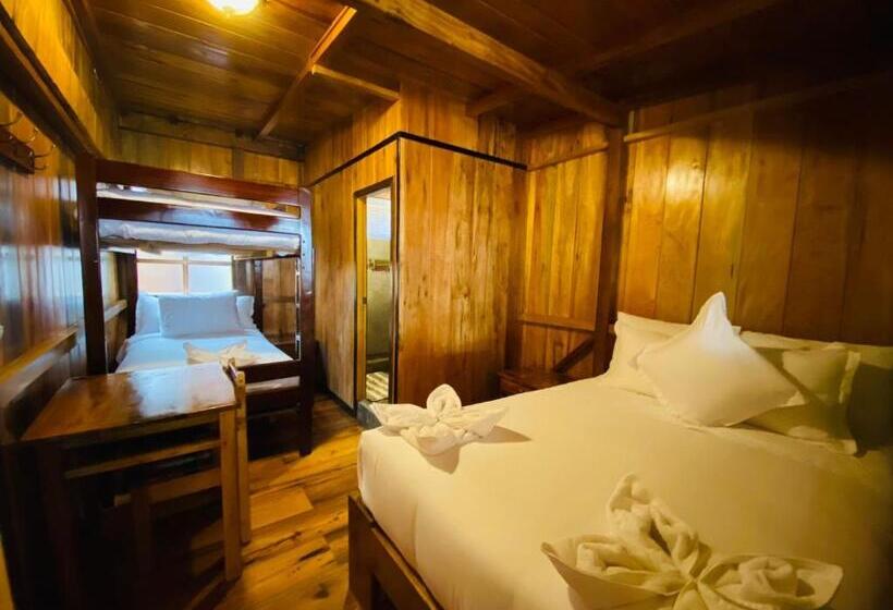 이코노이 4인룸, Guayabo Hostal Mindo