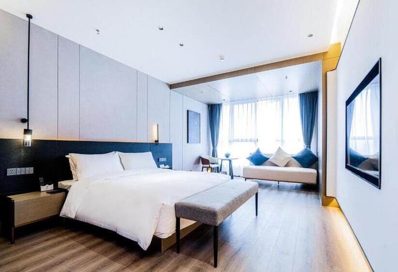 اتاق استاندارد با تخت بزرگ, Yunmu Hotel Luzhou