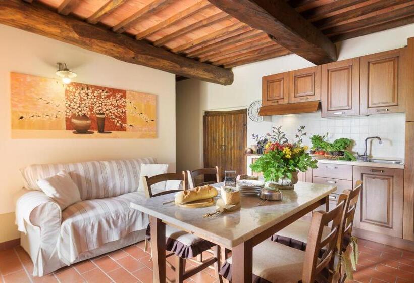 Апартаменты 1 Спальня Вид на Бассейн, Agriturismo La Fonte