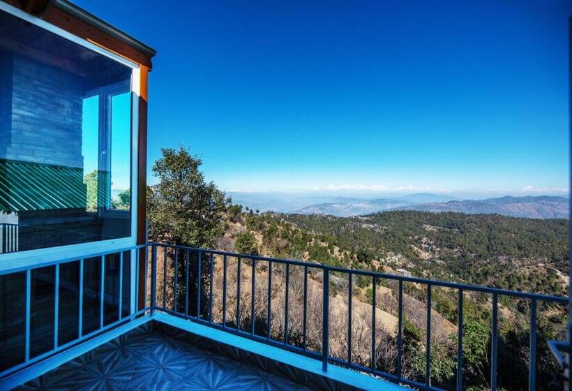 산 전망 스위트, Shree Parijat Resort At Mukteshwar Hill Station With Himalayan View