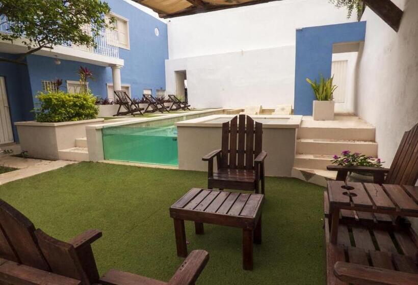 اتاق استاندارد با چشم‌انداز استخر, Casa Flores Y Gemas