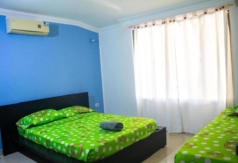Quarto Estandar Individual, Casa Hotel Las Gaviotas Santamarta