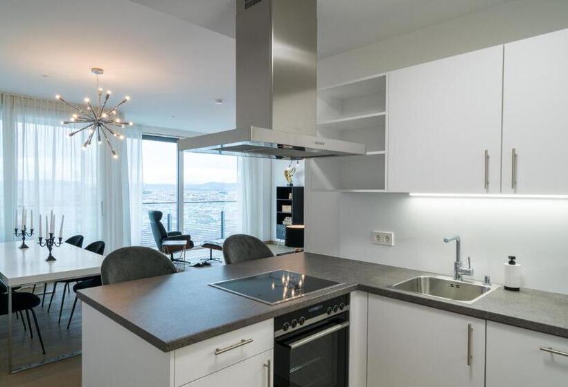 1침실 펜트하우스 아파트, Vienna Residence, Donaukanal   Landstraße
