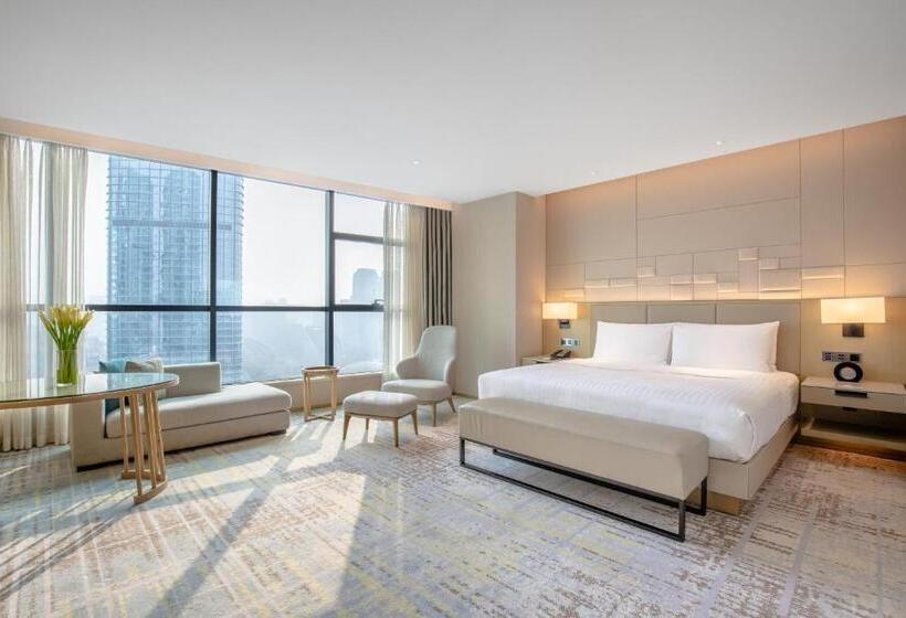 キングサイズベッドのクラシックルーム, Chengdu Marriott Hotel Financial Centre