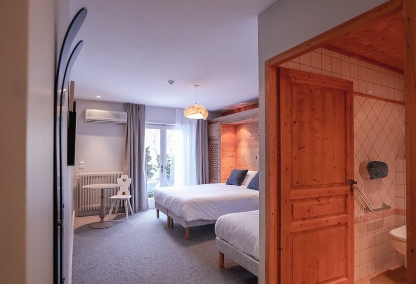 اتاق استاندارد سه نفره, Chalet Hôtel Des 2 Gares
