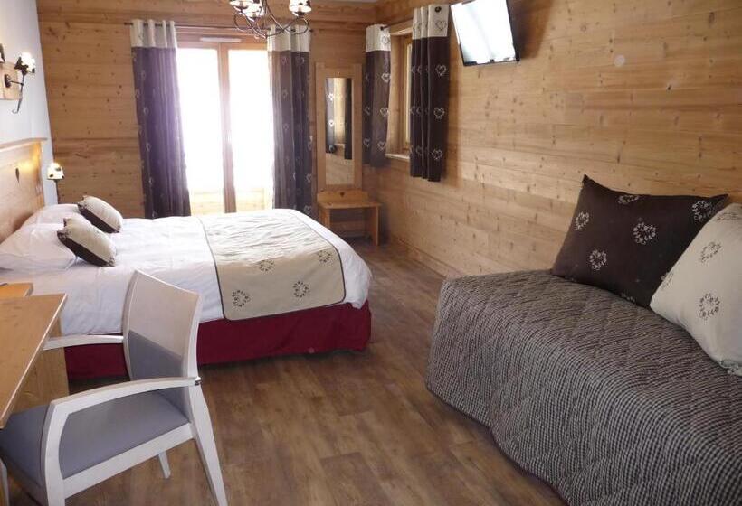 اتاق استاندارد چهار تخته, Chalet Hôtel Le Beausoleil, The Originals Relais