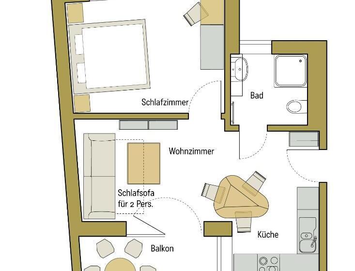 Апартаменты Комфорт 1 Спальня, Familienhotel Weimar Mit Ferienwohnungen