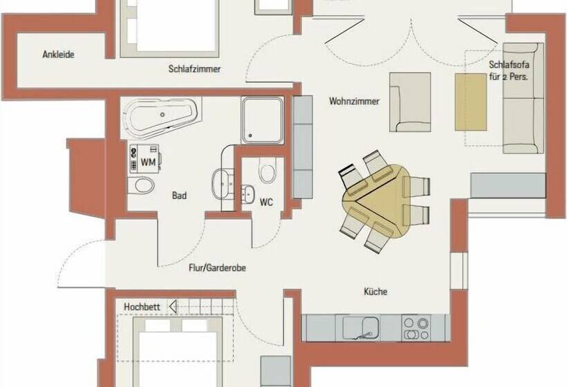 شقة غرفتين, Familienhotel Weimar Mit Ferienwohnungen