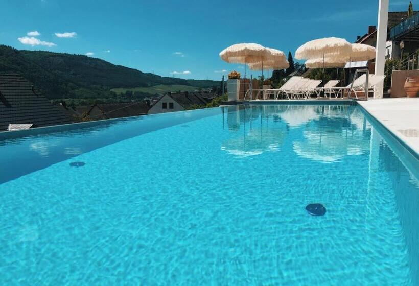 Апартаменты Deluxe с 1 спальней, с видом на бассейн, Weingut Aparthotel Olinger
