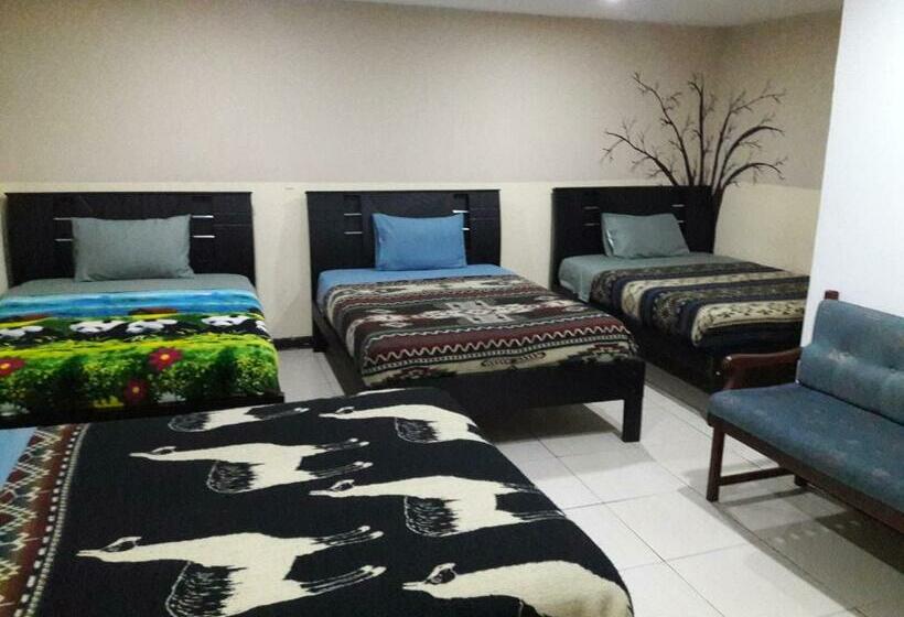 정원 전망 4인용 스탠다드 룸, The Backpacker Hostal