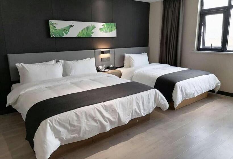 Семейный Номер, Thank Inn Chain Hotel Shangqiu Yongcheng Jinbo Grand Plaza