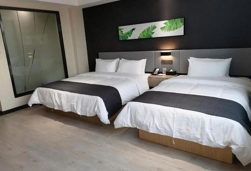 패밀리 룸, Thank Inn Chain Hotel Shangqiu Yongcheng Jinbo Grand Plaza