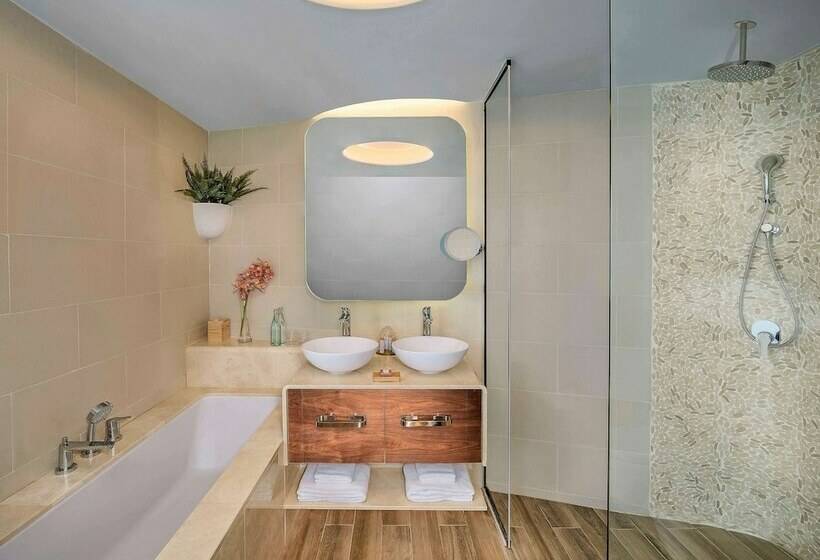 带海景的高级套房, The Retreat Palm Dubai Mgallery By Sofitel
