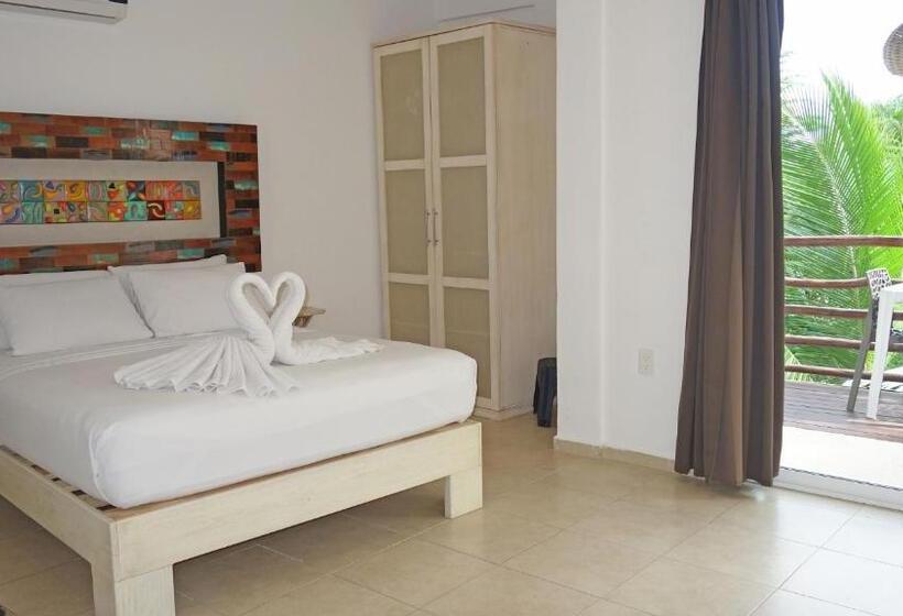 テラス付きスタンダードルーム, El Fuerte Beach Apartments