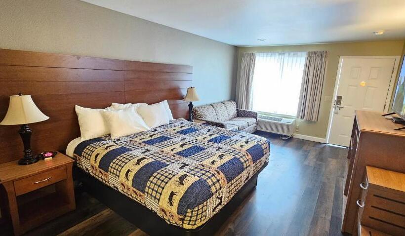 חדר דחוקס עם מיטת קינג, Mill Village Motel