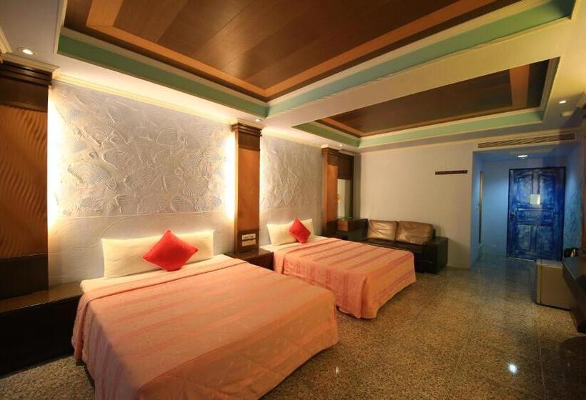 اتاق استاندارد چهار تخته با چشم‌انداز دریا, Goden Beach B&b