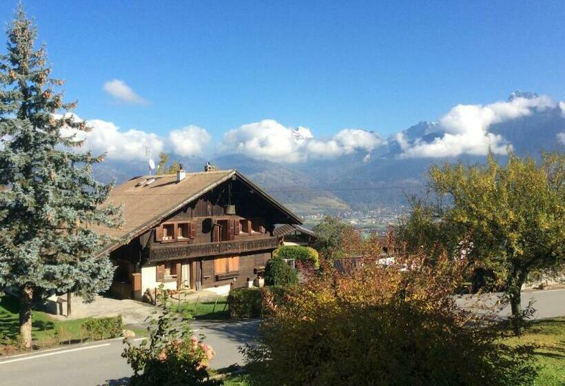 اتاق استاندارد با چشم‌انداز باغ, La Bergerie   Chalet Alice