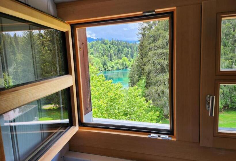 标准间带湖景, Gasthaus Crestasee