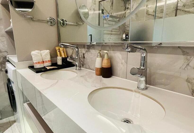 스탠다드 룸 킹사이즈 침대, Jingxu Hotel Mentougou Shang An Subway Station