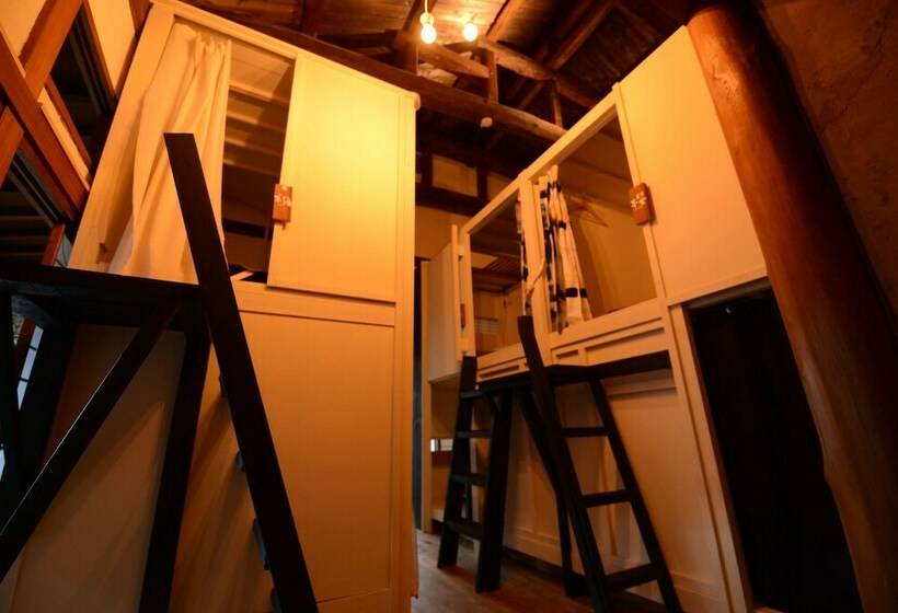 Кровать в Общей Комнате, Taketa Ekimae Hostel Cue