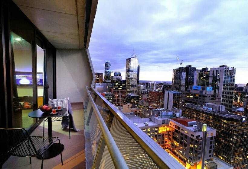 Апартаменты 1 Спальня с Балконом, The Jazz Corner Hotel Melbourne